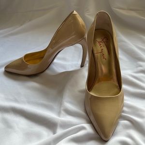 Walter Steiger Beige Patent Pumps